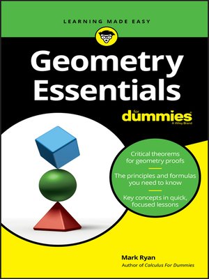 cover image of Geometry Essentials For Dummies